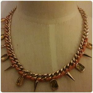 NWT RACHEL ROY with spike and  ribbon Necklace***FIRM***