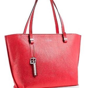 Calvin Klein extra large red tote