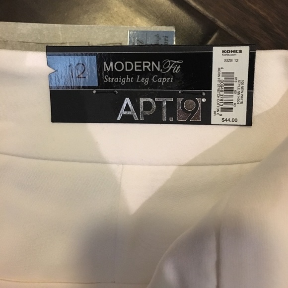 White Capri Work Pants - Picture 2 of 2