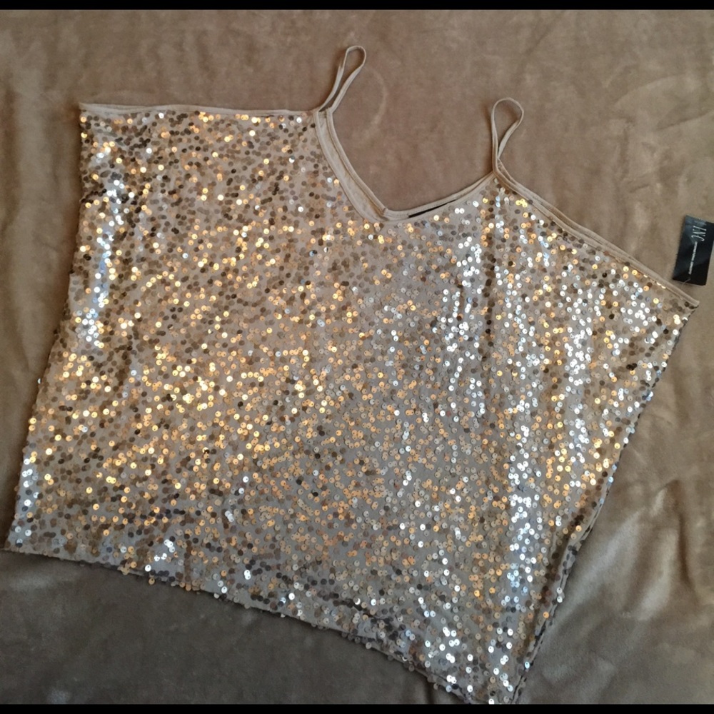Inc. Sequined Crop Tank
