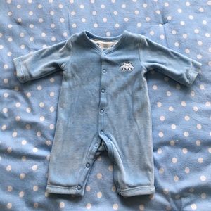 Soft velour onesie
