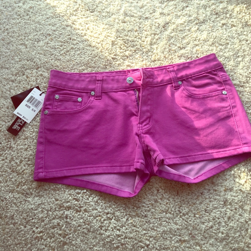 Purple Jean Shorts