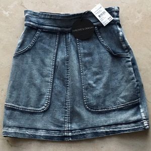 Harlowe and Graham denim skirt