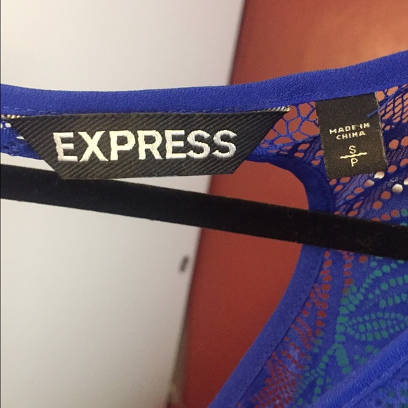 EXPRESS blue top - Picture 2 of 3