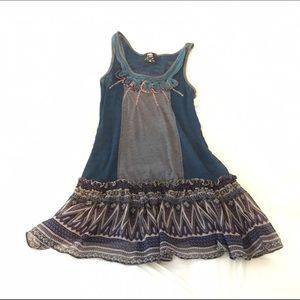 Green tank / mini dress size xs/sm