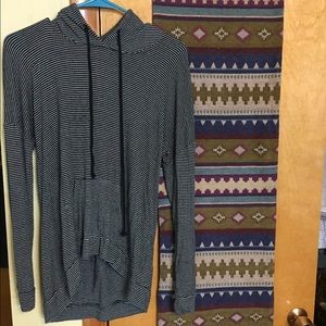 DONATING TODAY Striped Hoodie