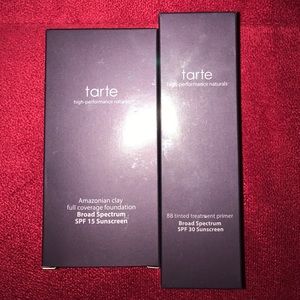 TARTE bb cream & Amazonian clay foundation