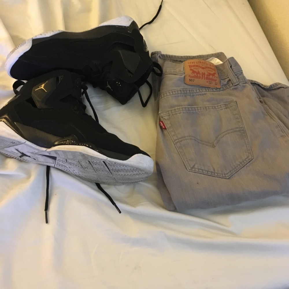 Grey 501 levis w32 L32