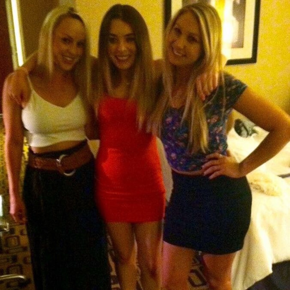 White Crop Top, Belt & Long Black Maxi Skirt Set