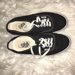 Vans Authentic Black and White Women's 9.5