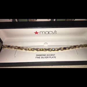 Gorgeous Macy's Silver Plated Bracelet