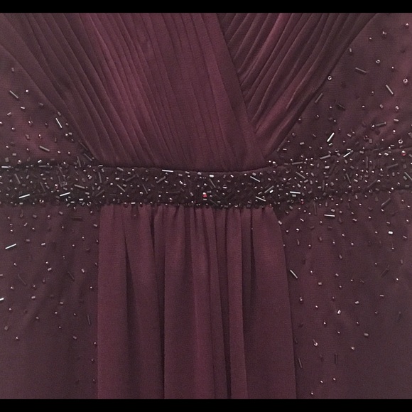 JS Collections Beaded Waist Halter Gown - Picture 2 of 4