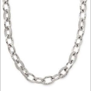 Stella & Dot Christina Link Necklace Silver