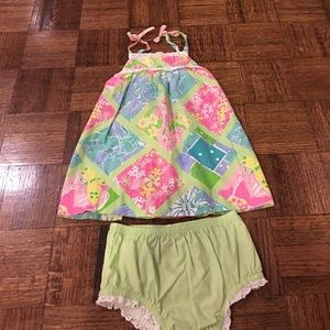 Vintage Lilly Pulitzer Tunic and bloomer set - 18m