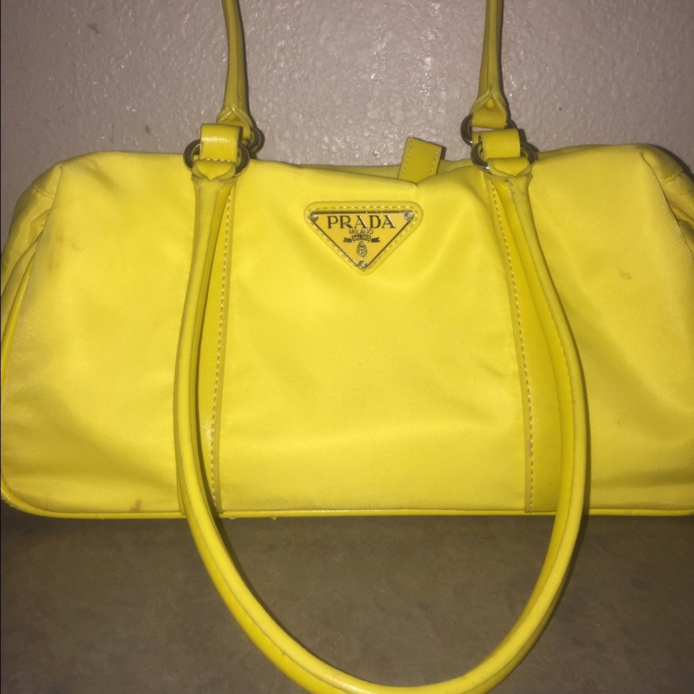 YELLOW PRADA HANDBAG
