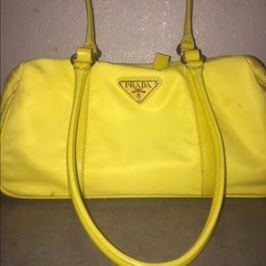 YELLOW PRADA HANDBAG