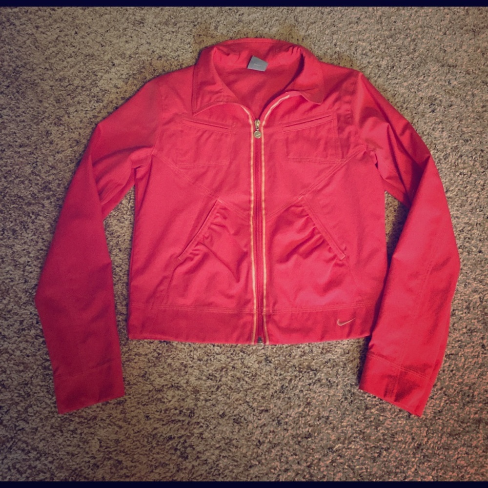 Nike athletic zip up jacket