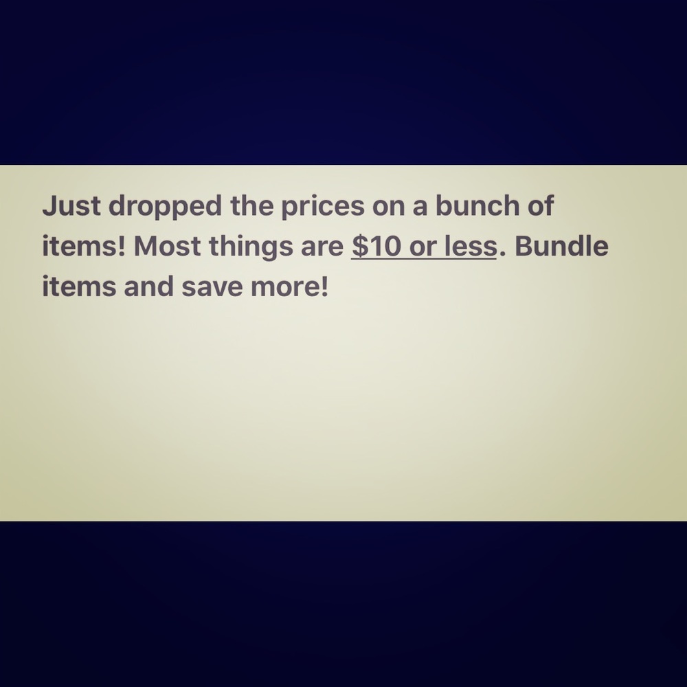 Price drop on several items