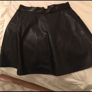 Black leather skirt from American Eagle