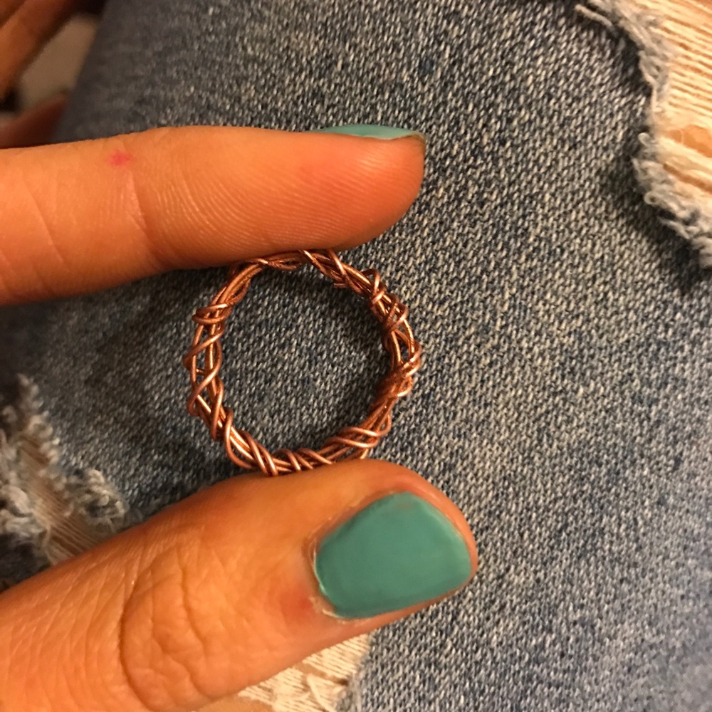 Handmade rose gold ring