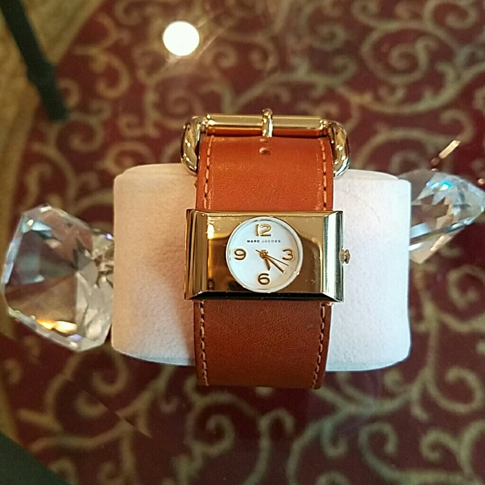 Marc by Marc Jacobs Leather Cuff Watch