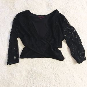 Long sleeve lace top