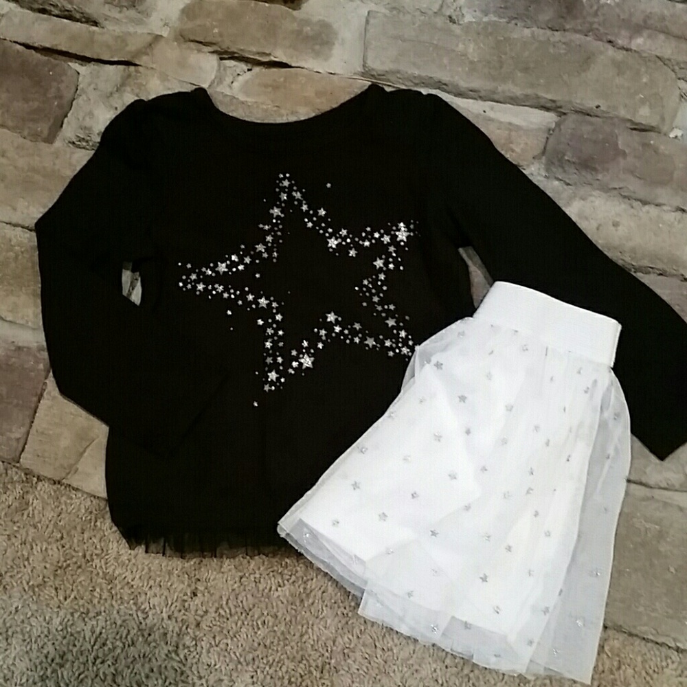 Girls glitter star set