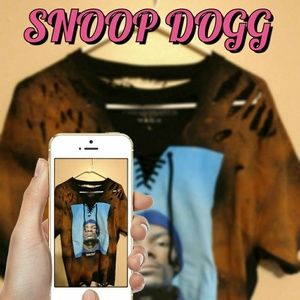 New Snoop Dogg Distressed T-shirt Size Large