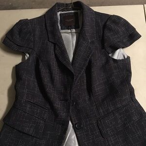 The Limited black and white short sleeve pant suit