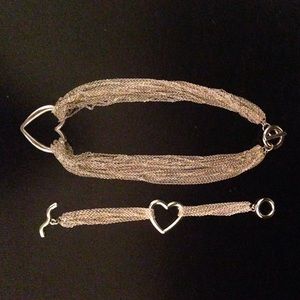 Tiffany inspired sterling silver set