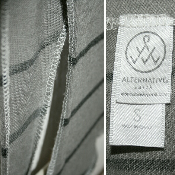 Super Soft "Concrete Ink" Gray Striped Tank NWOT - Picture 4 of 5