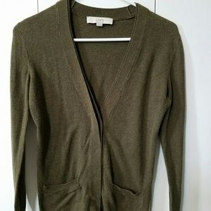 Dark green cardigan