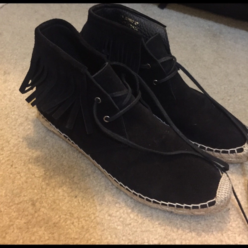 Saint Laurent fringe espadrilles