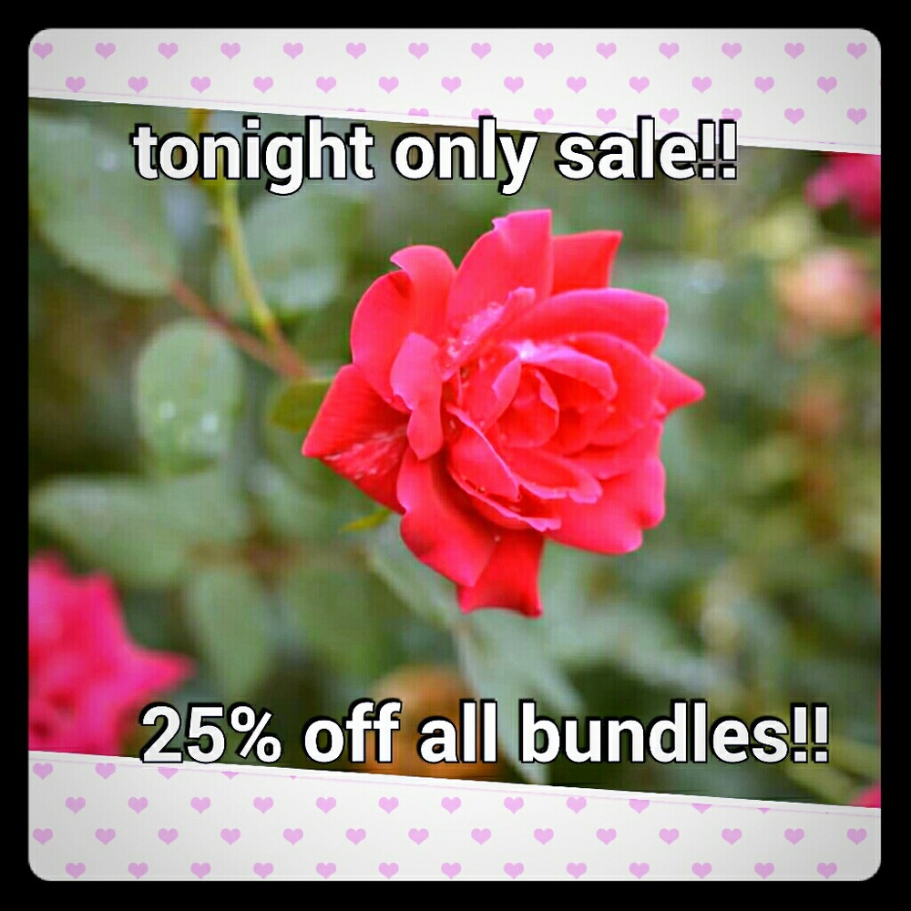 Tonight only sale! 25% off all bundles!