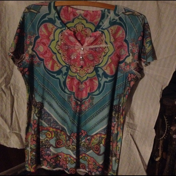 Short sleeve blouse - Picture 1 of 2