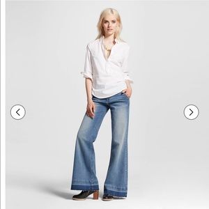 Wide leg flare jeans