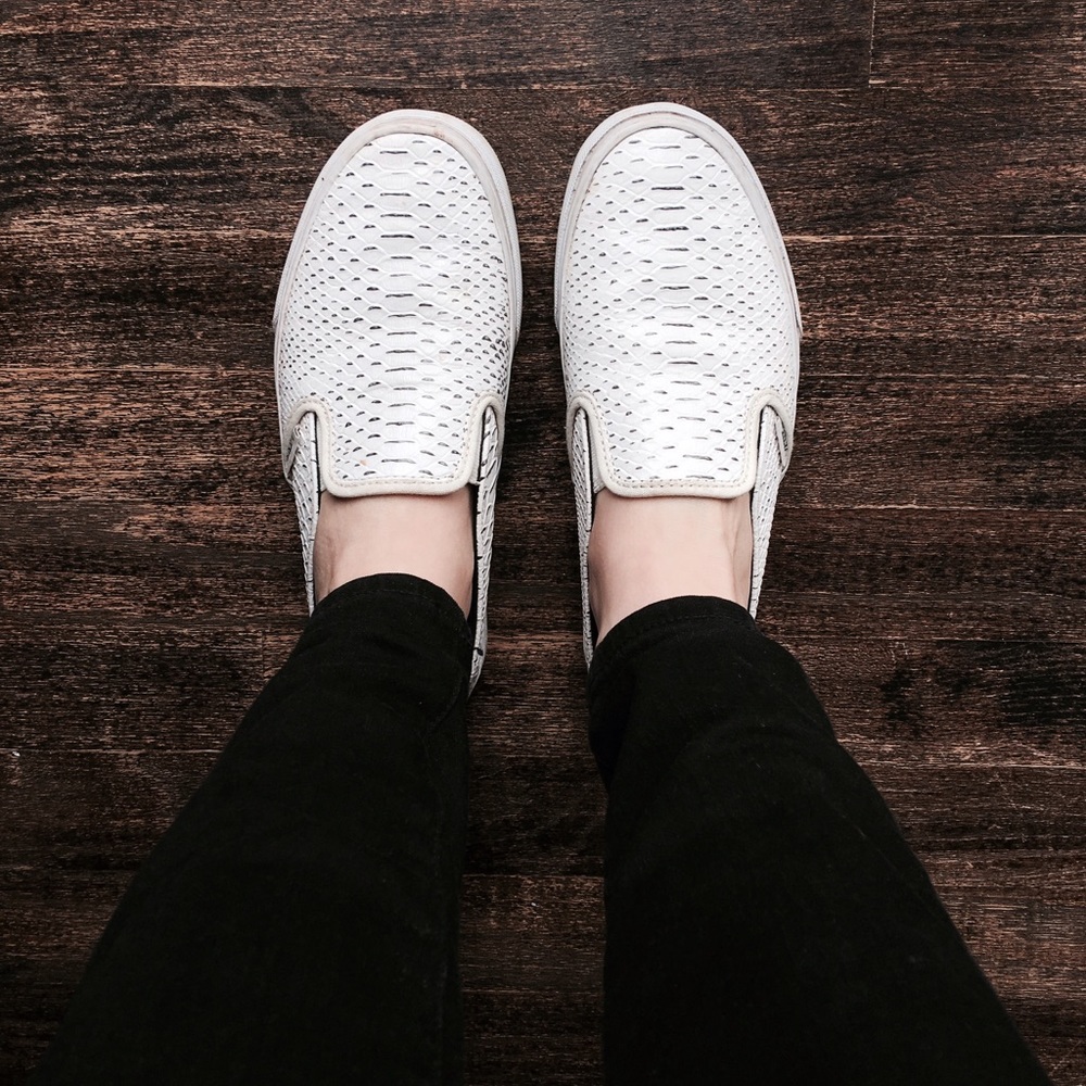 Vans slip on snake skin style