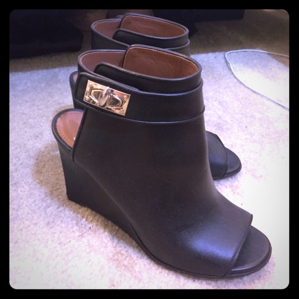 Givenchy ankle strap wedges