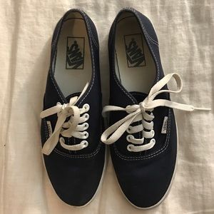 Navy Blue Vans - W 8, M 6.5