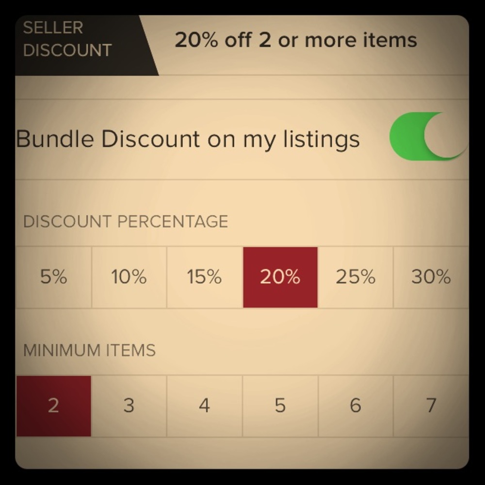 My Seller Discount!