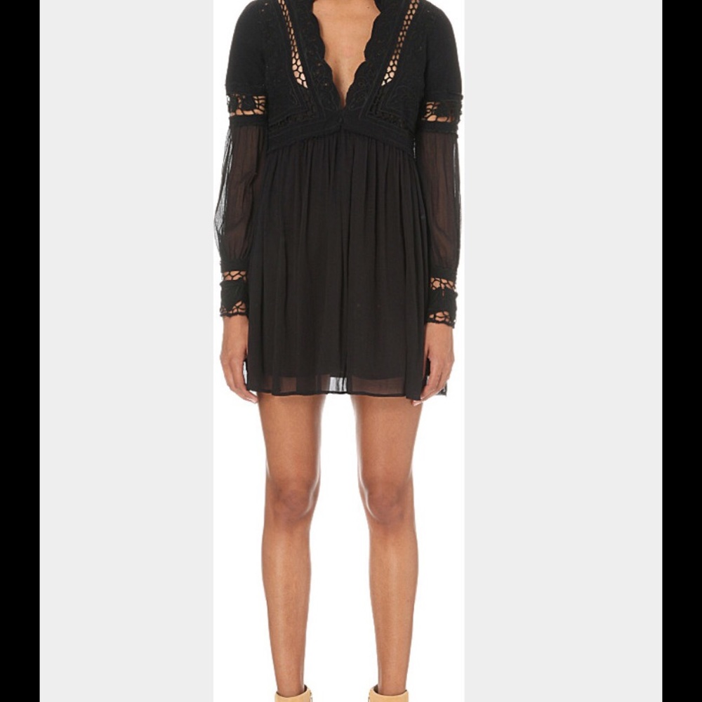 Free People Dreamland Dress with Lace Inserts