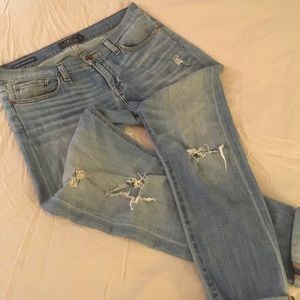 Distressed Sienna Slim Boyfriend Jeans