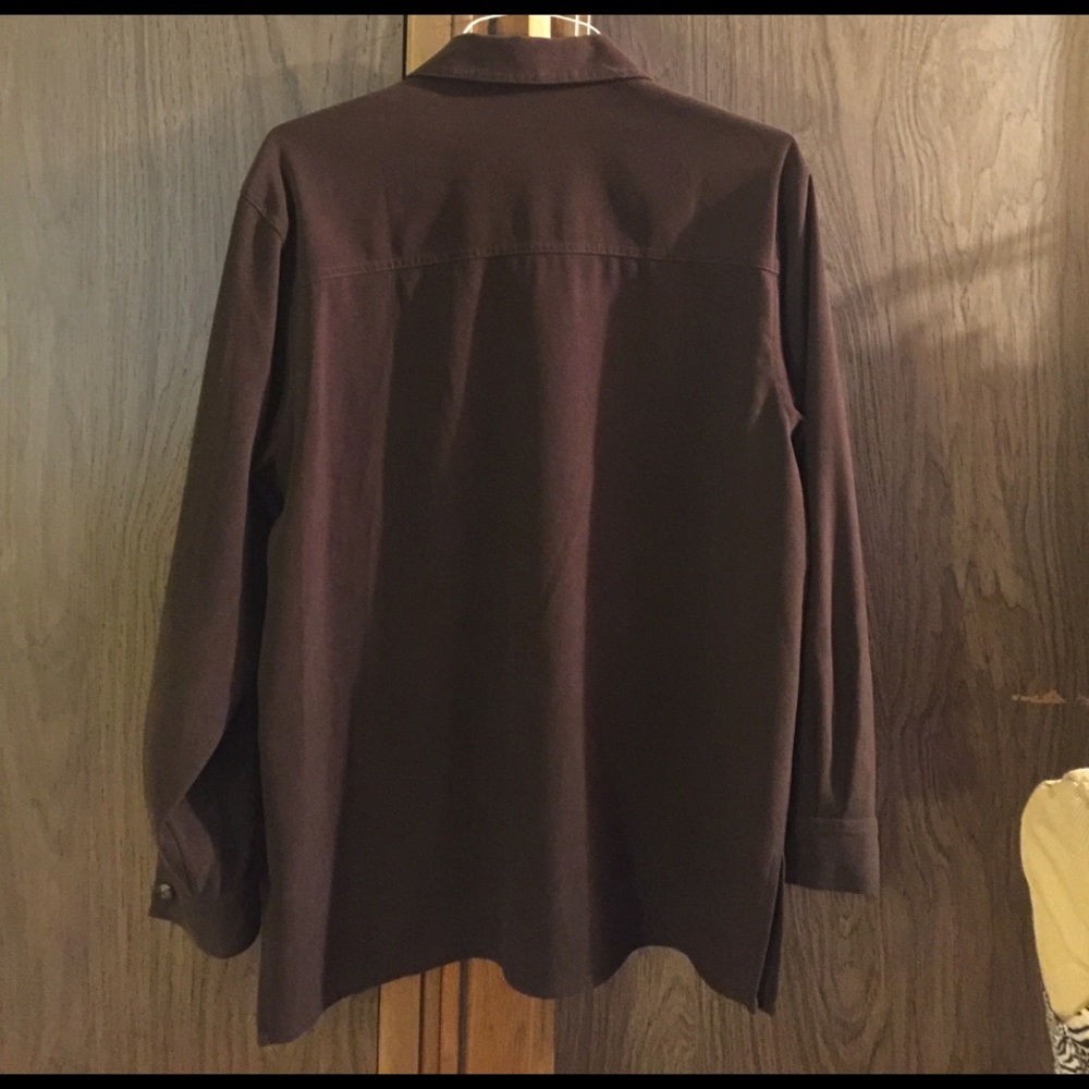Talbots Long Sleeves woman's Tops Brown S-M - Picture 4 of 7