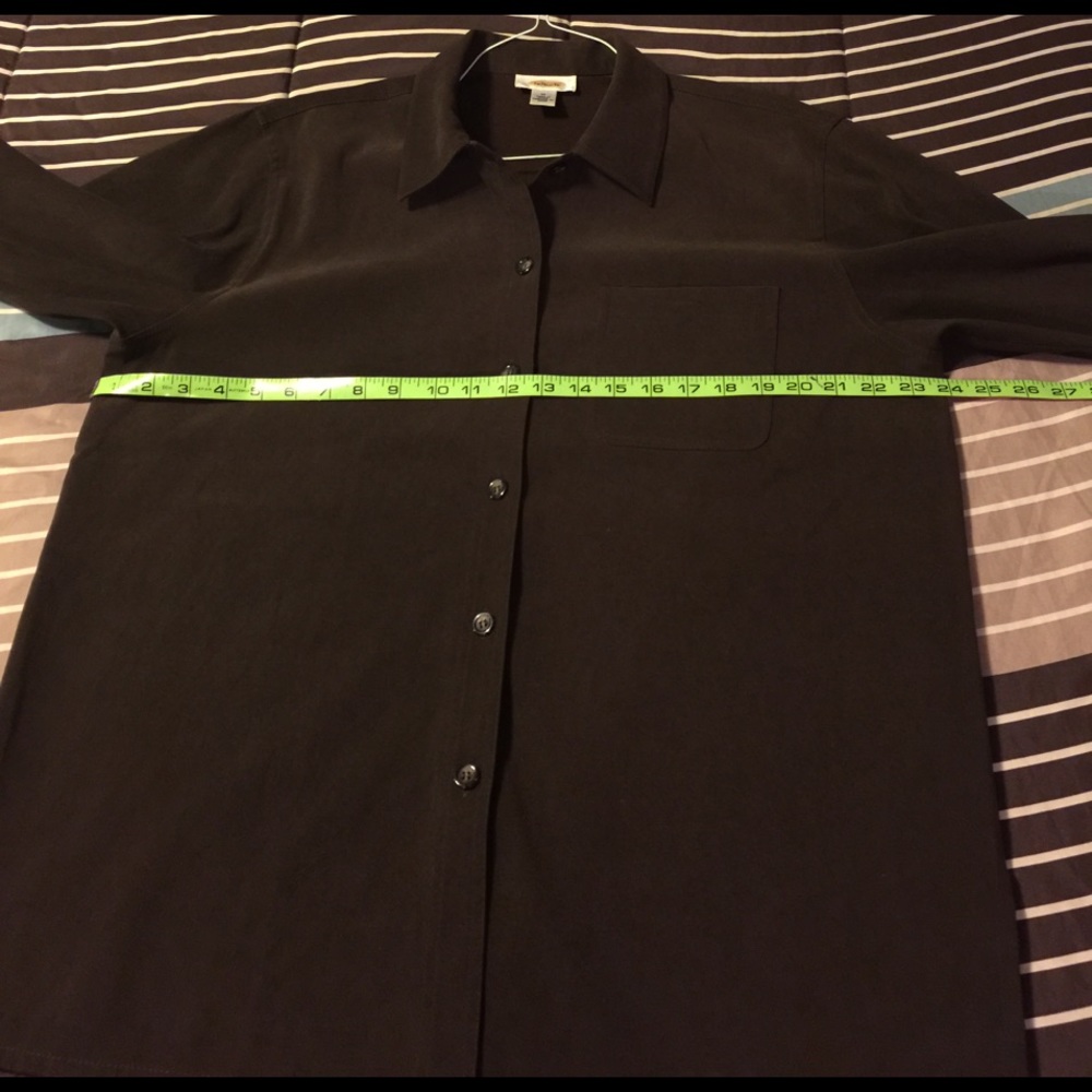 Talbots Long Sleeves woman's Tops Brown S-M - Picture 5 of 7