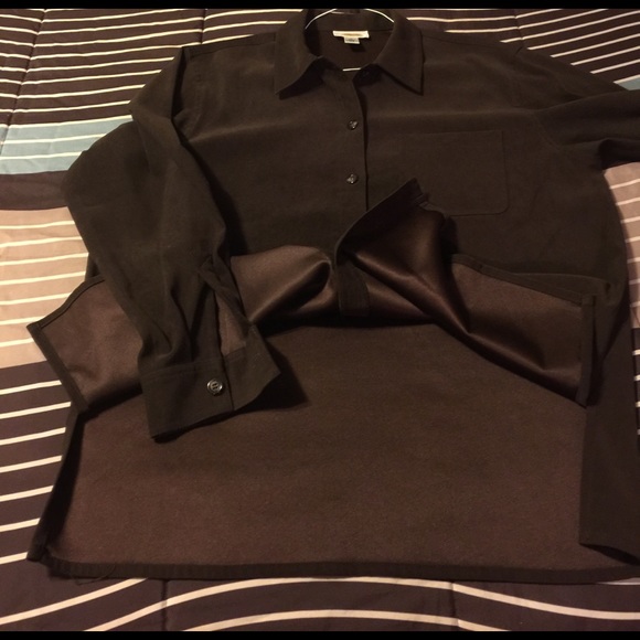 Talbots Long Sleeves woman's Tops Brown S-M - Picture 7 of 7