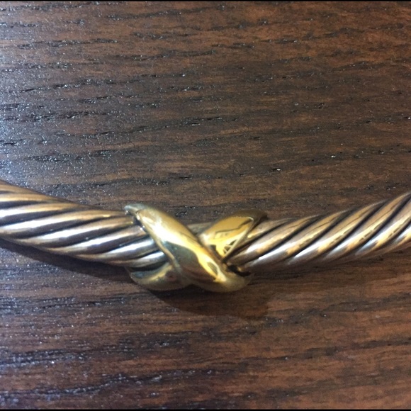 David Yurman X Cuff Necklace with Gold - Picture 2 of 4