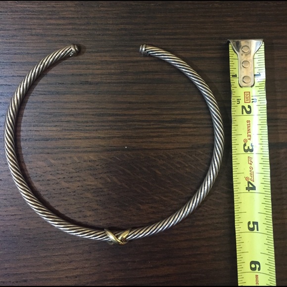 David Yurman X Cuff Necklace with Gold - Picture 4 of 4