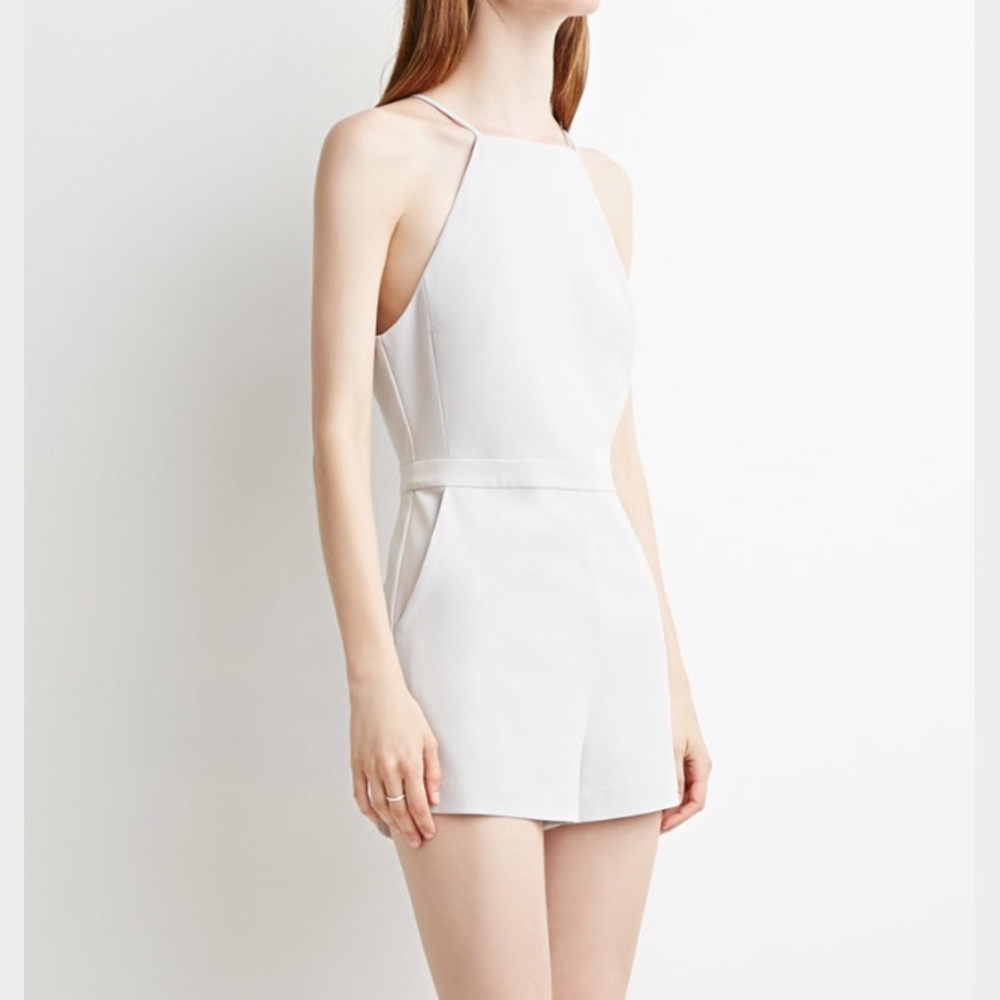 Textured forever 21 romper