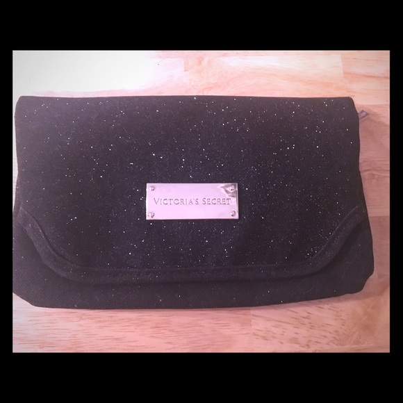 Victoria Secret Black sparkly clutch - Picture 1 of 1