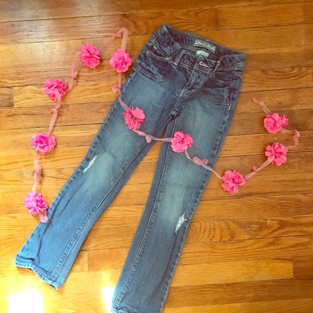 Levi's distressed 8 SLIM adjustable waistband